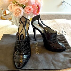 Tom Ford patent leather booties Euro 36.5 US 6.5